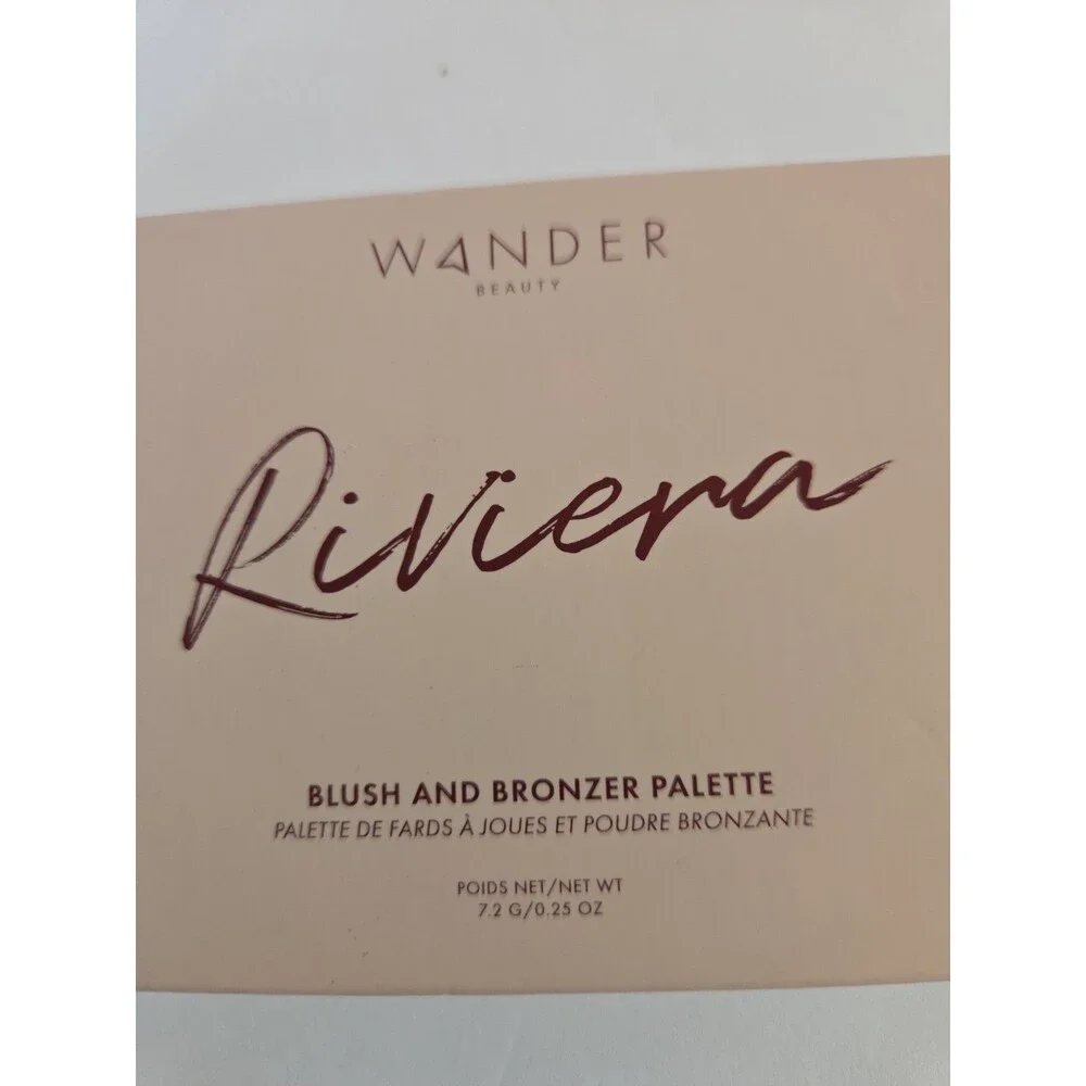 WANDER BEAUTY RIVIERA Full Size Blush And Bronzer Palette Brand New Sealed